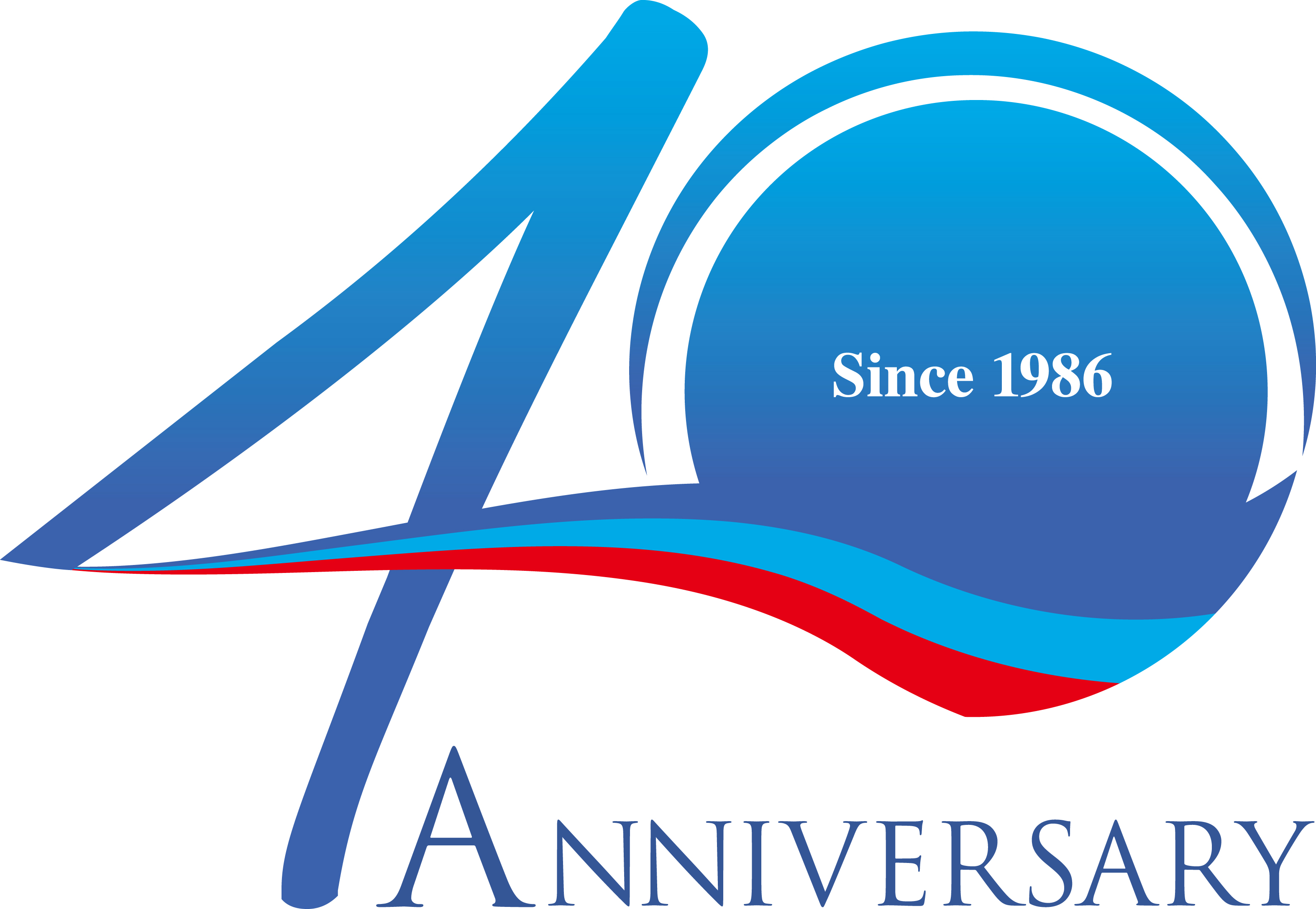 株式会社テクニコ 40th Anniversary Since 1986 記念ロゴ